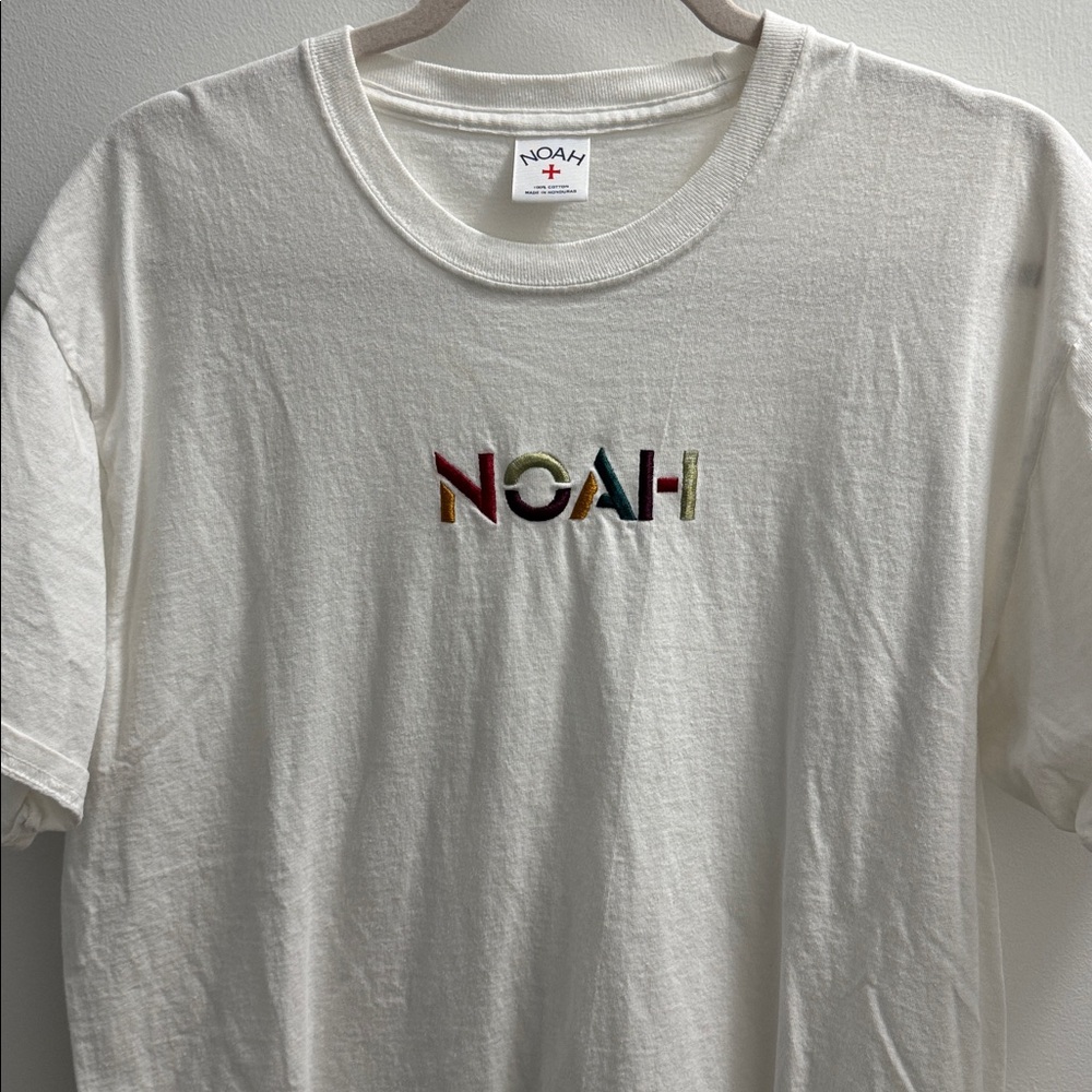 Noah NYC Multicolor Logo White Tee
